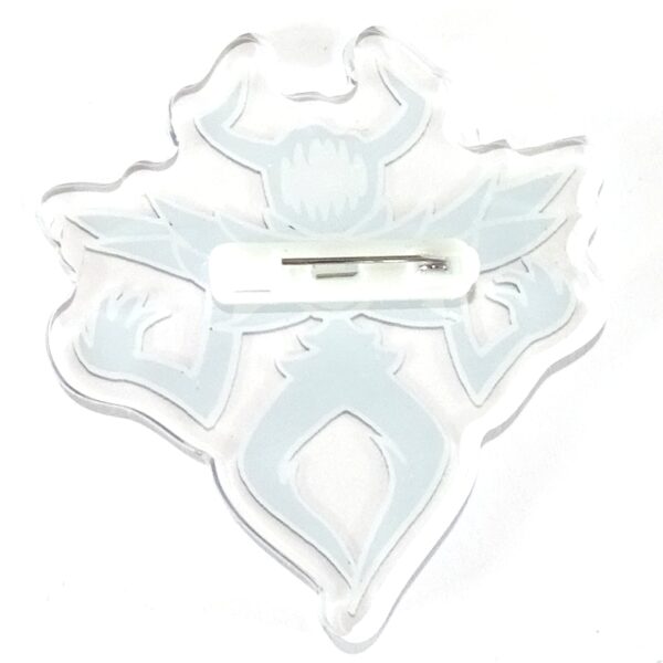Roaring Knight pin back